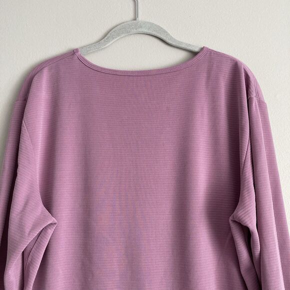 Segments Top Womens Base Layer Purple Ribbed Shirt Size XL Modal Soft Casual - Picture 6 of 8